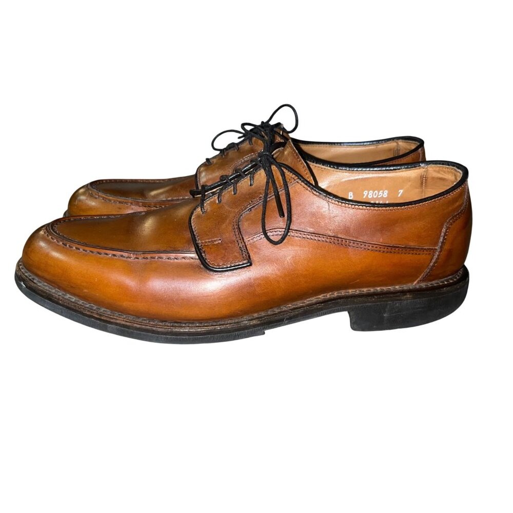 Allen Edmonds Oxford Shoes Men's 10 D Brown Leather Dress Used *No Insoles